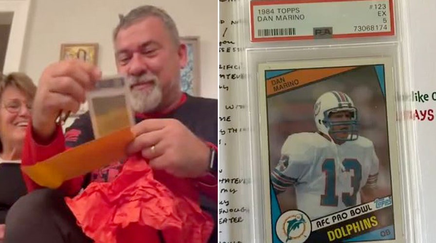 Daughter surprises father with cherished Dan Marino card