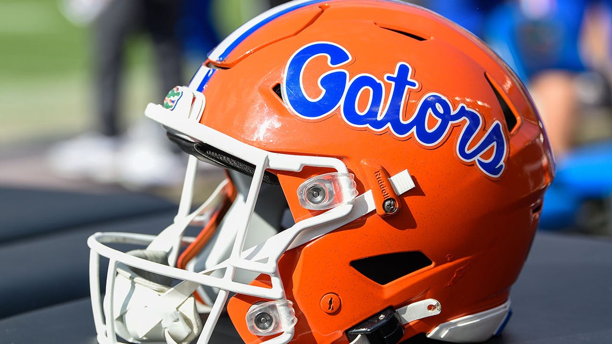 A Florida Gators helmet