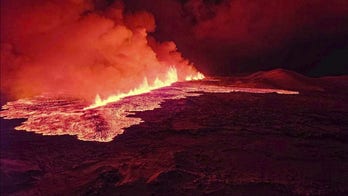 VIDEO: Southwest Iceland volcano erupts