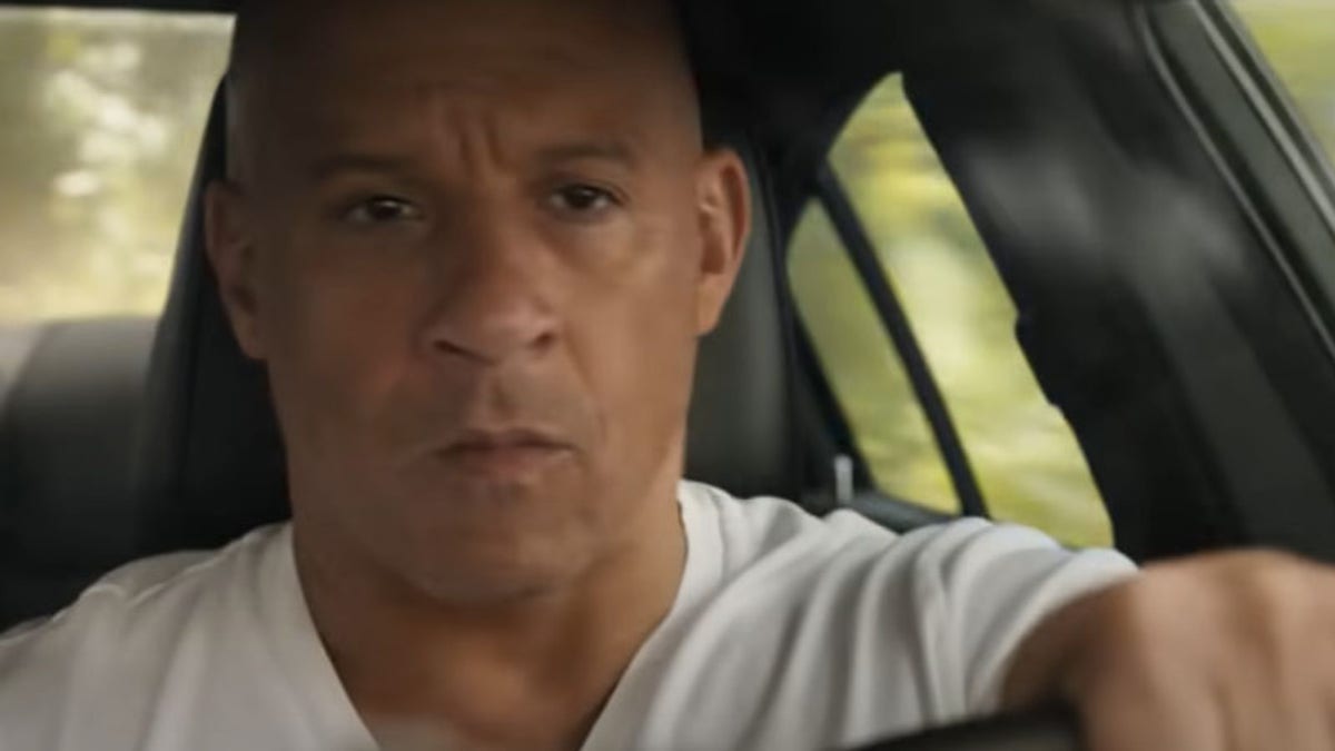 Vin Diesel behind the wheel as Dominic Toretto